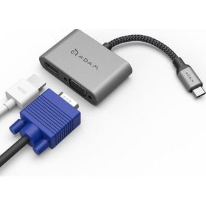 CASA Hub VH1 USB-C naar VGA / HDMI-adapter
