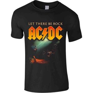 AC/DC Heren Tshirt -XL- Let There Be Rock Zwart