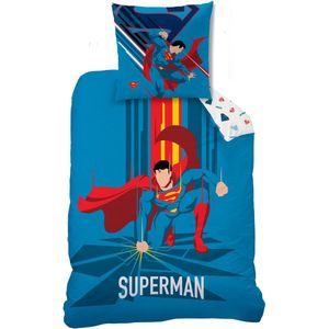Superman Dekbedovertrek Supera - 140 x 200 - 63 x 63 cm - Katoen