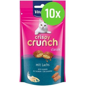 Vitakraft Crispy Crunch Zalm - 60 gram - 10 verpakkingen