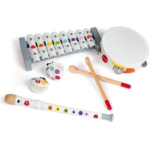 Janod Confetti - set muziekinstrumenten wit