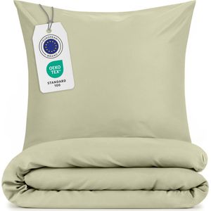 Blumtal Evolon® Dekbedovertrek met Kussensloop - Anti-Allergisch - Tegen huisstofmijt - 250 x 200 cm - 2 Kussenslopen 50 x 80 cm - Olijfgroen