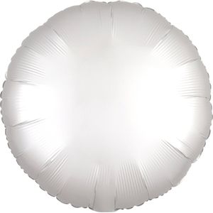 Folie ballon rondje wit | niet gevuld