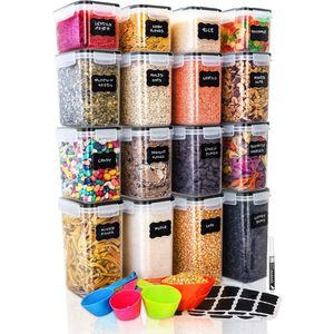 Voorraaddozen set - luxe keuken opslag containers - voorraaddozen voor keuken - kitchen storage containers set