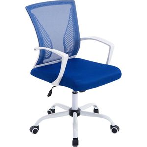 Ergonomische Bureaustoel Classico - Op wielen - Blauw - Voor volwassenen - Gamingstoel stof - In hoogte verstelbaar