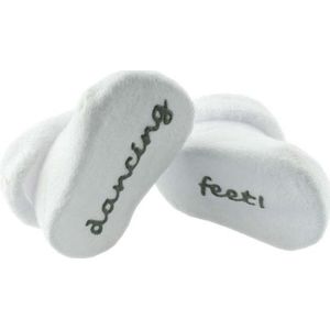 BamBam Sokjes ""dancing feet"" - Wit - Baby cadeau