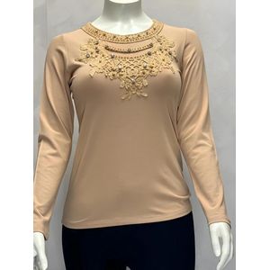 Dames Blouse met Lange Mouwen - Bronze