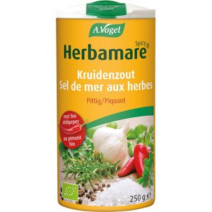 A.Vogel Herbamare Spicy korrels - Pittig kruidenzout met 14 biologische kruiden en groenten. - 250 g