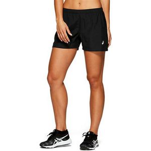 Asics Silver 4In Short Sportbroek Dames - Black - Maat S