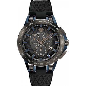 Versace VE3E00221 horloge mannen - Roestvrij Staal - blauw