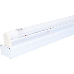 HOFTRONIC - LED Fitting T8 G13 incl. LED TL Buis 120cm - 18 Watt 3600 Lumen (200 lumen per Watt) - 4000K neutraal wit licht - IP20 voor droge ruimtes - Wattage instelbaar - Flikkervrij