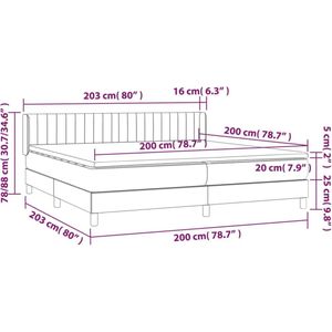 vidaXL-Boxspring-met-matras-stof-donkerbruin-200x200-cm