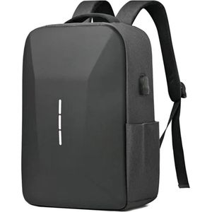 Momentum® - Laptop Rugzak - Anti-Diefstal - Rugzak Heren - Voor business en studie - Met USB oplader - Wachtwoordbeveiliging- Hardshell design - 35L - Zwart