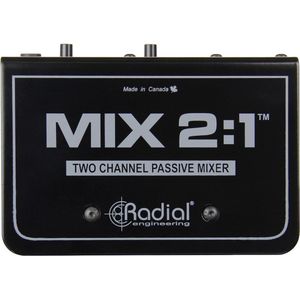 Radial Mix 2:1 - 2 kanaals summing mixer, passief