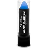 Paintglow Lippenstift/lipstick - neon blauw - UV/blacklight - 5 gram - schmink/make-up