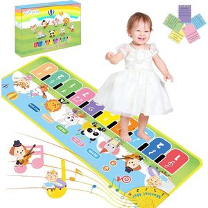 Baby Muziekmat Piano Mat met 8 Muziekinstrumenten, Keyboard Dance Mat, Speelgoed Cadeau voor Peuters Jongens Meisjes