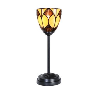 Art Deco Trade - Tiffany slanke tafellamp zwart met Parabola Small