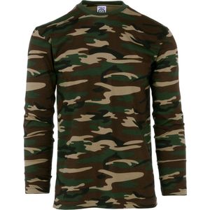 Fostex Garments - T-shirt long sleeve woodland (kleur: Woodland / maat: M)