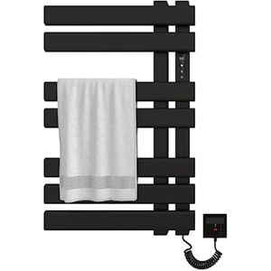 Gratyfied - Elektrische Handdoekradiator - Handdoekdroger Elektrisch - Handdoekradiator Elektrisch - Elektrische Handdoekenrek - Elektrisch Handdoekenrek - Zwart
