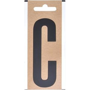 Bootnaam sticker letter C zwart 10 cm