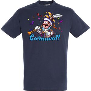 T-shirt Carnavalluh | Carnaval | Carnavalskleding Dames Heren | Navy | maat 4XL