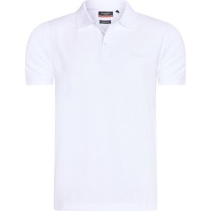 Pierre Cardin - Heren Polo SS Classic Polo - Wit - Maat XL