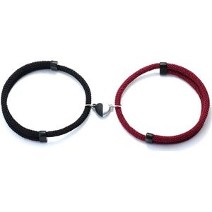 Armbanden set met magneet - Koppel armband - Romantisch cadeau - Valentijn Cadeau - Vriendschap armband