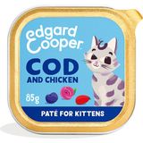 Edgard & Cooper Kattenvoer Kitten Pate Kabeljauw - Kip 85 gr
