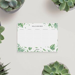 Fabrikten Weekplanner - Compact - Botanisch - NL - 5 dagen - A5