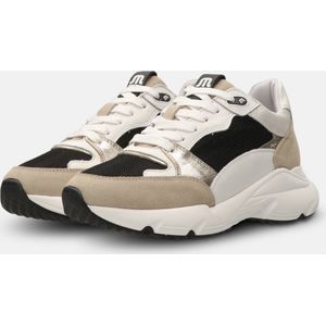 Maruti - Raven Sneakers Zwart - Beige-Black-White - 36