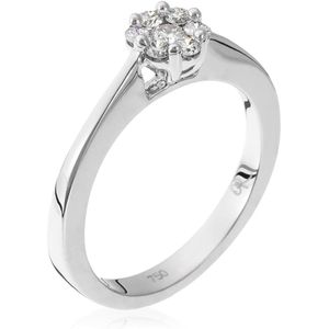 Orphelia RD-3363/56 - Ring - 18 Karaat Witgoud / Diamant 0.26 ct