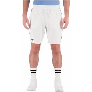 Tennisbroek New Balance Men Tournament 9 Inch Short White-XXL