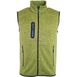 James and Nicholson Heren Gebreid Vlies Vest (Kiwi Melange/Royal)