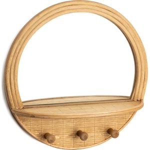 KidsDepot Wandrek Maja met Spiegel Rotan - Naturel