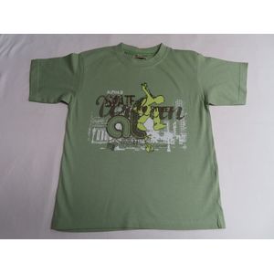 T shirt - Korte mouw - Jongens - Skate - Groen - 6 jaar 116