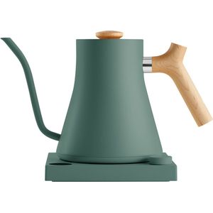 Fellow Stagg EKG - Electric Pour-Over Kettle - Smoke Green with maple handle