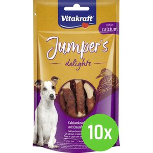 Vitakraft Jumpers Delights Eend Bonas 80 gram Hond - 10 verpakkingen