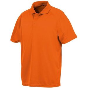 Spiro Impact Mens Performance Aircool Polo T-Shirt (Floro Oranje) XS