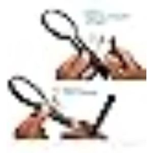 Groot Vergrootglas 2x/4x met LED Verlichting; Staande Loep voor het lezen in boeken; Magnifying Glass Loep een ideaal Cadeau; Loupe met Licht Leeshulp
