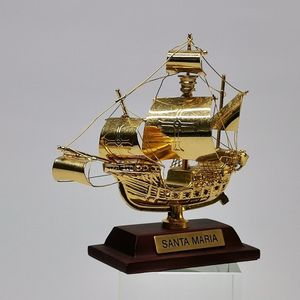 Vintage Nautical Maritiem Miniatuur Bootje ""Santa Maria