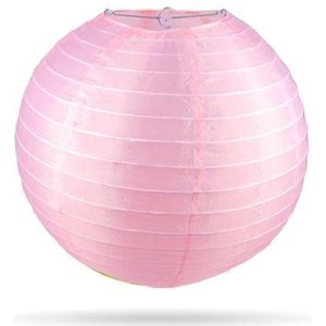 Nylon lampionnen - 10 stuks - licht roze - 25cm - voor buiten