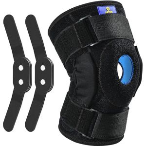 Kniebrace met Open Patella en Verstelbare Riemen - Ondersteuning bij Kniepijn en Herstel voor MCL, ACL, LCL en Peesontsteking (XL)