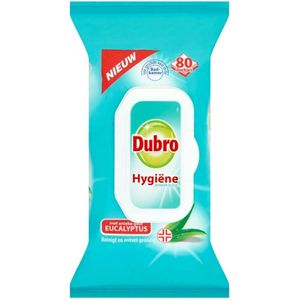 8x Dubro Doekjes Hygiëne Eucalyptus 80 doekjes