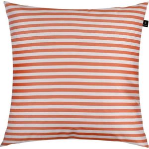 Himla Palma stripe kussen - flame - 50 x 50 cm