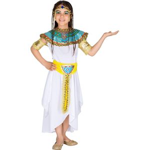 dressforfun - Meisjeskostuum kleine farao 3-5y - verkleedkleding kostuum halloween verkleden feestkleding carnavalskleding carnaval feestkledij partykleding - 300374