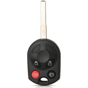 XEOD Autosleutelbehuizing - sleutelbehuizing auto - sleutel - Autosleutel / Geschikt voor: Ford 4 knops sleutel