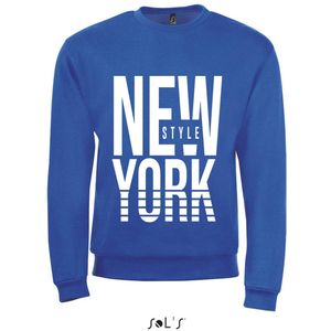 Sweatshirt Ronde Hals 359-97 New York - xL, Blauw