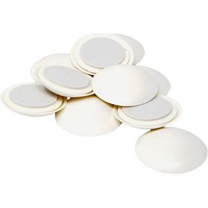 Deurbuffers voor wandbescherming - 10 stuks - wit - diameter 40 mm of 60 mm