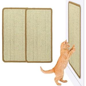 Krabplank voor katten - Krabpaal voor katten - 50 x 25 cm (Beige) - 2 Stuk