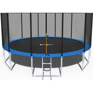 Viking Sports - Trampoline - met veiligheidsnet - 465 cm - blauw